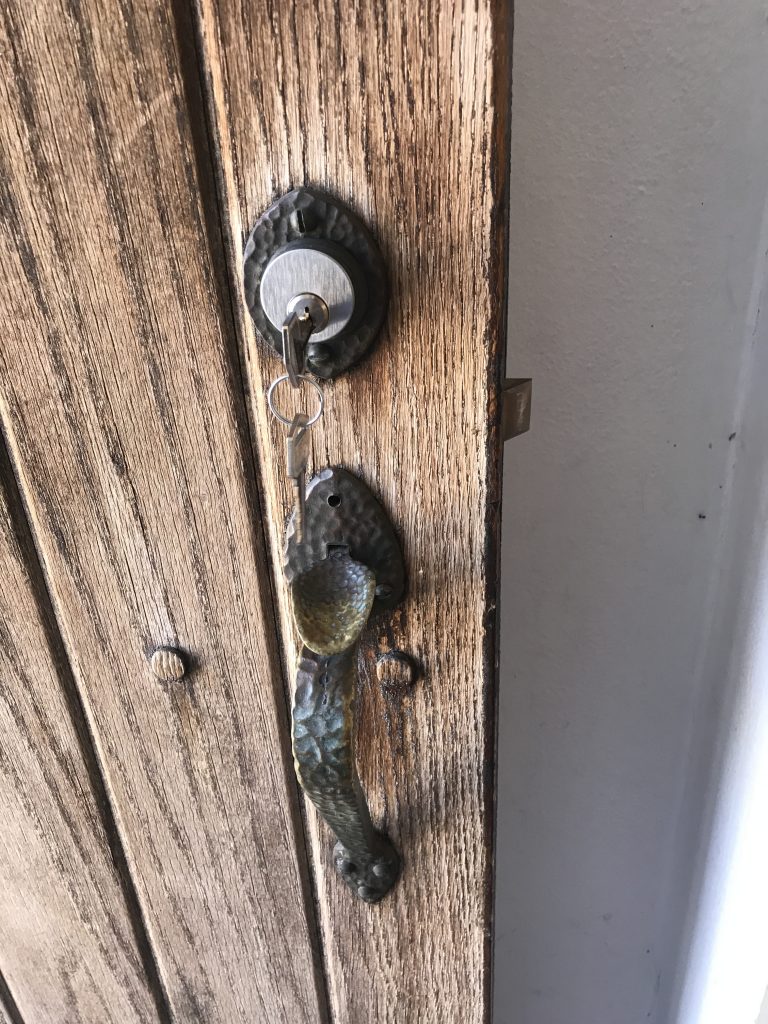 100 year old door and lock we repaired