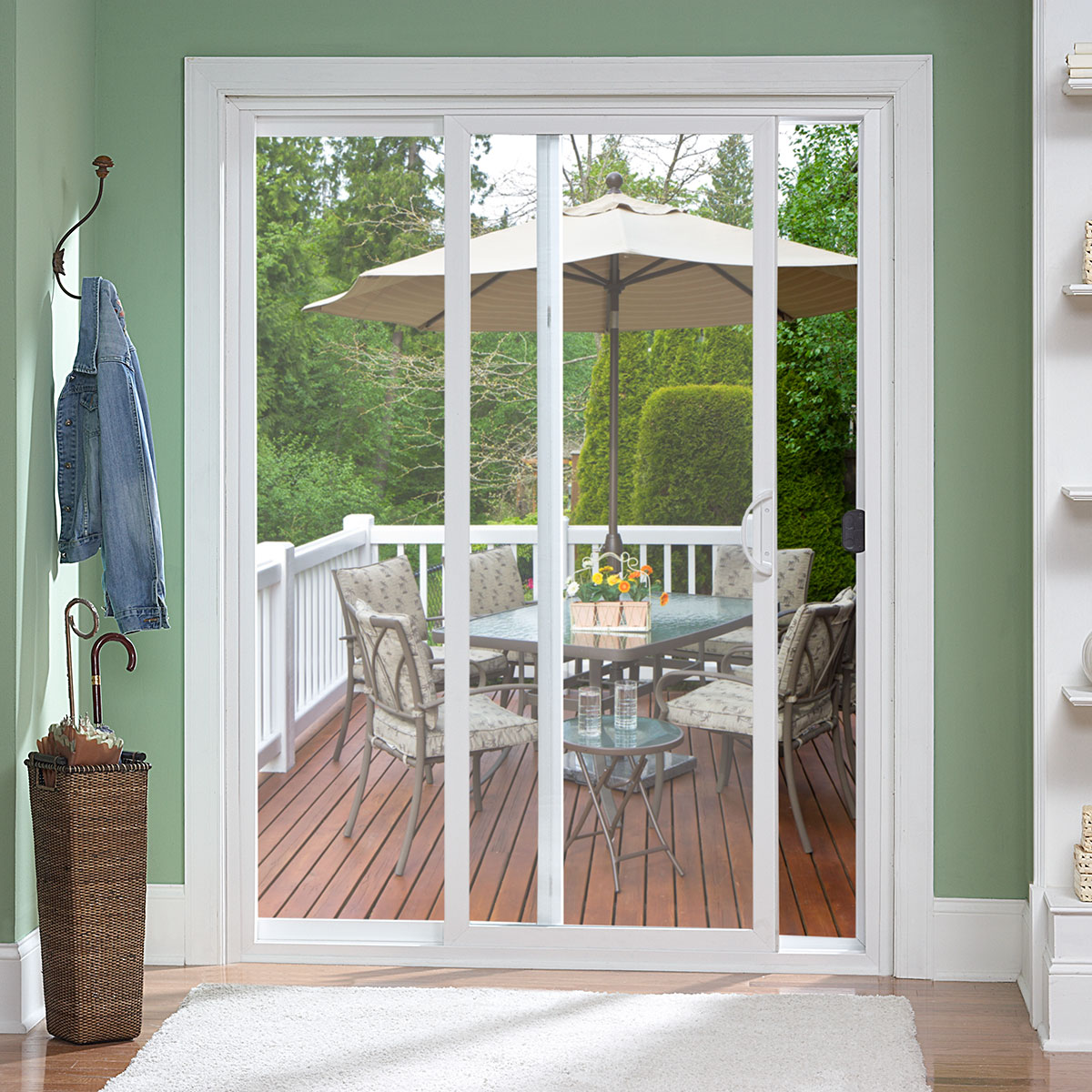 Sliding glass patio door